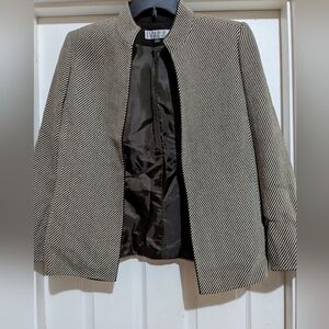 Tahari Wool Striped Blazer